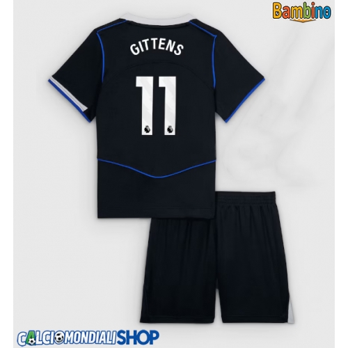 Maglie da calcio Chelsea Jamie Gittens #11 Terza Maglia Bambino 2025-26 Manica Corta + Pantaloni corti)